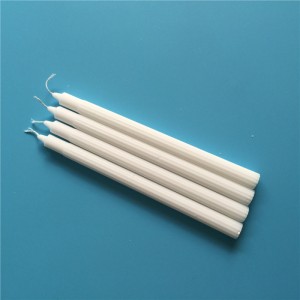Fixed Competitive Price Natural Beeswax Candles - Paraffin wax household white fluted candles velas to Angola  – Zhongya
