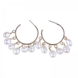 The Genuine Freshwater Pearl Earring, Fringe Earring With Pearl, Fashion Jewelry