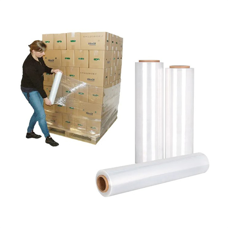 Machine & Hand Packing Plastic LLdpe Pallet Wrap Film Roll (5)