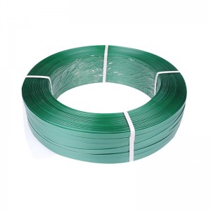 Green Polyester Strap Roll Heavy Duty Embossed PET ප්ලාස්ටික් ඇසුරුම් පටිය