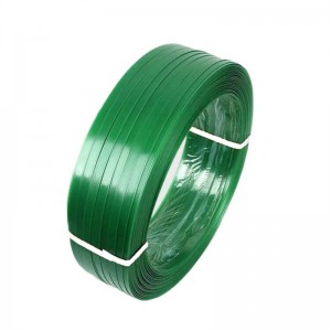 Green Polyester Strap Roll Heavy Duty Embossed PET Plastic Packing Band
