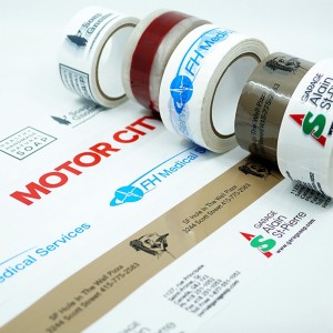 Embalagem personalizada com logotipo de fita adesiva impressa embalagem de fita adesiva para envio