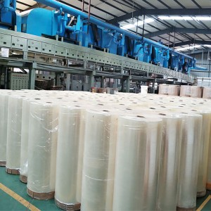 Super Clear Tape Jumbo Rolls Factory Packing Առաքում Կպչուն Կասետային