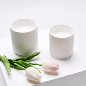 12oz Colored Ceramic Clay Candle Containers Empty Candle Jars