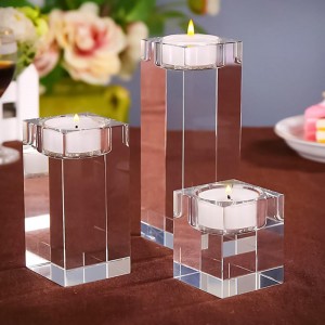 Acrylic Crystal Candle Holders