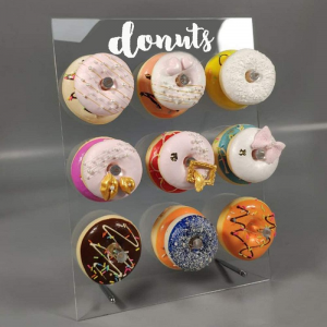 Clear Reusable Donut Wall Display Stand