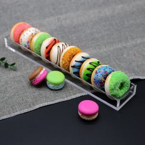 Customized acrylic macaron cake display trays