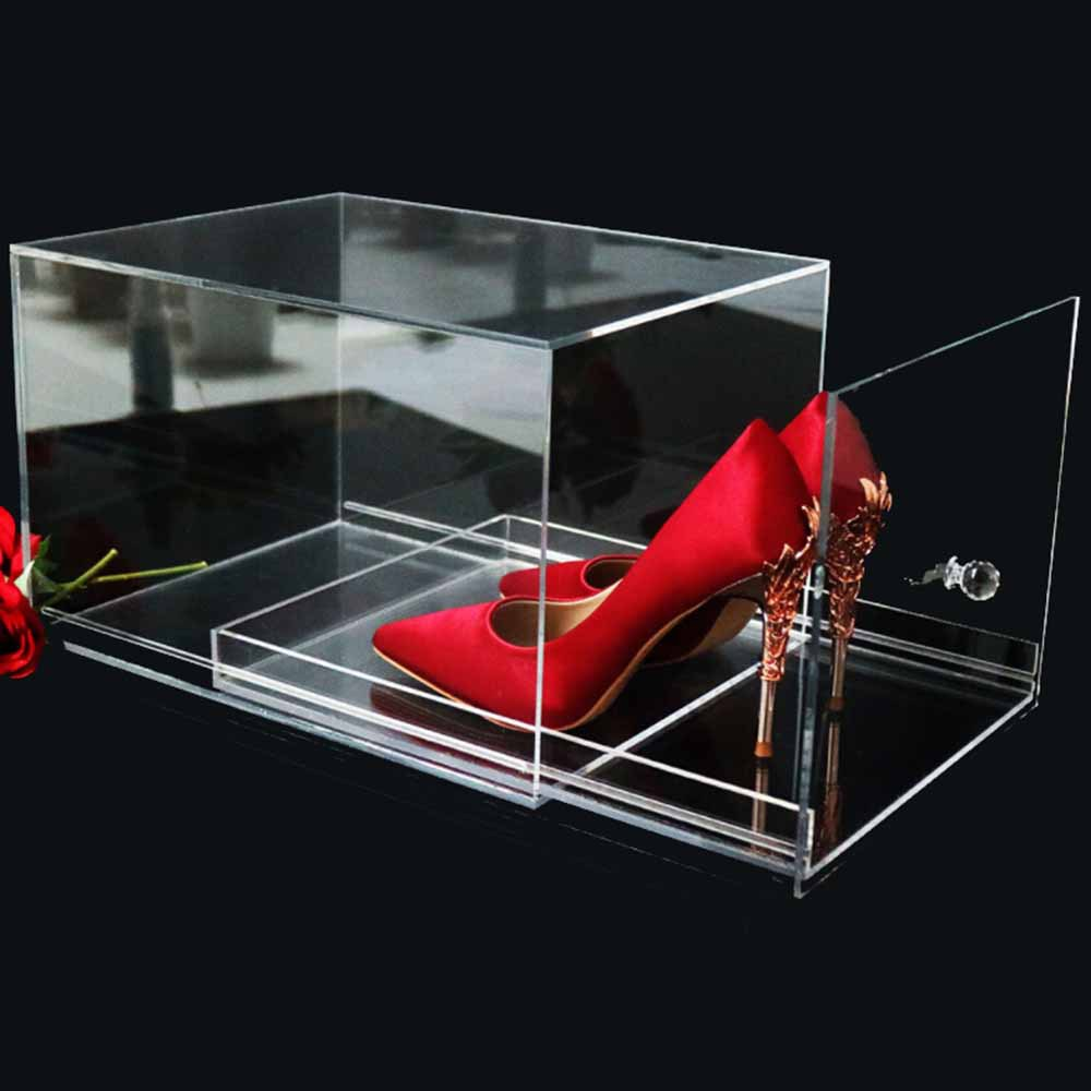 Magnetic acrylic storage shoe box 1