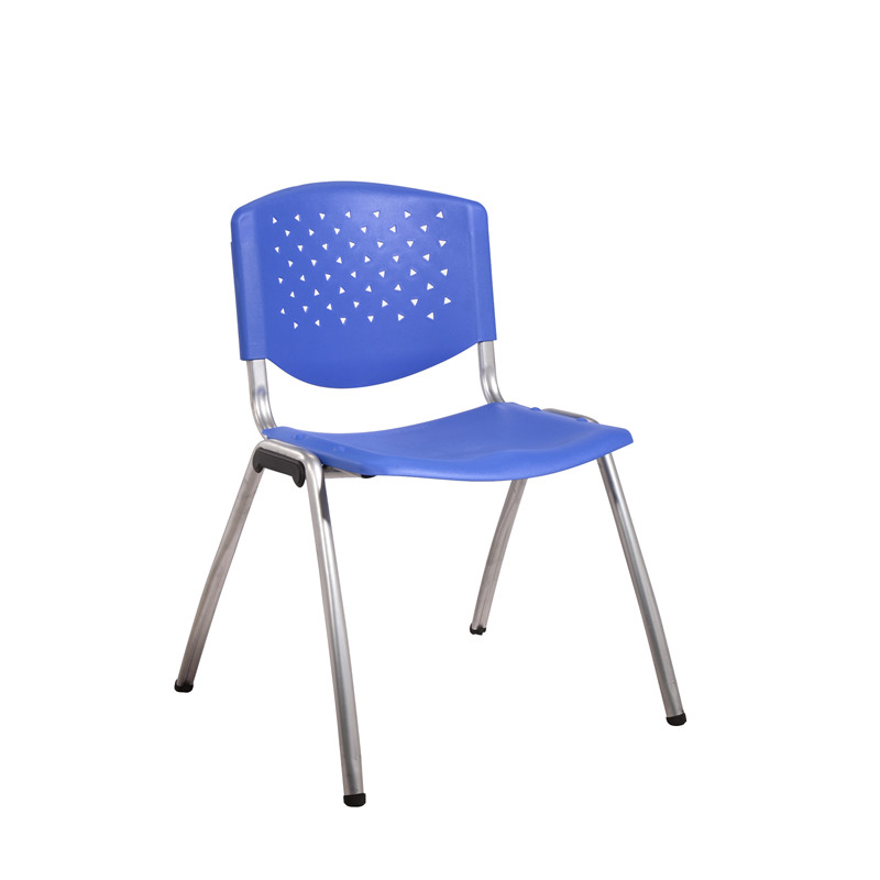 Wholesale Dealers of Luxury Backless Stacking Bar Stool - Stack-able plastic metal chair/school chair/Training chair/office chair/with metal legs/without armrests XRB-003-A – Zifeng