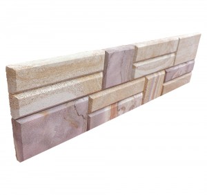 Natural wood grain stone polished chamfered tile