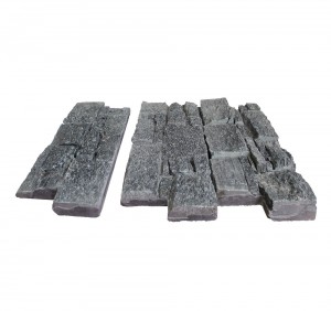 Natural black stone cement culture stone