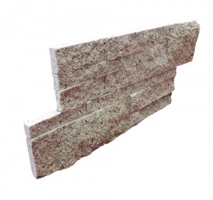 Natural stone red black pitted mushroom culture stone
