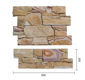 Natural wood grain sandstone cement culture stone