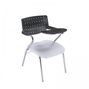 Gray mesh cushion with armrest with writing board office chair conference chair student chair multifunctional office chair XRB-004-A.