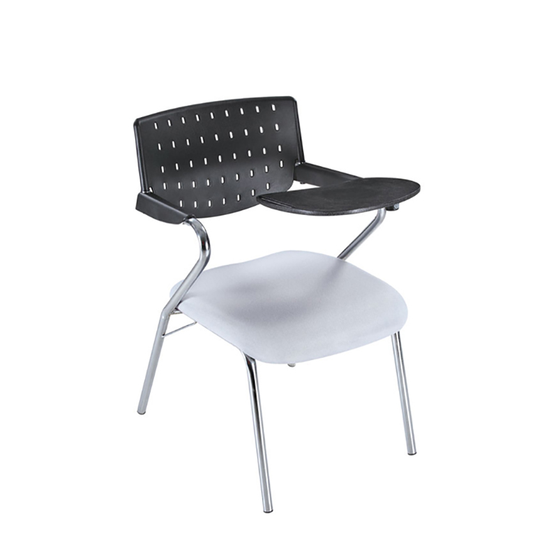 Factory Outlets Office Table - Gray mesh cushion with armrest with writing board office chair conference chair student chair multifunctional office chair XRB-004-A. – Zifeng detail pictures