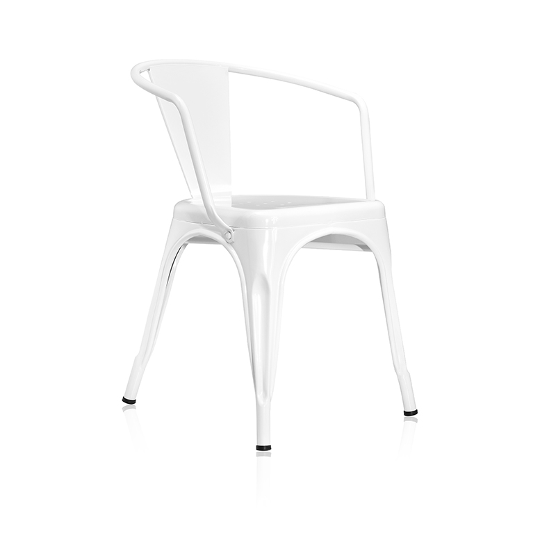 2021 Latest Design Home Table - Garden wedding metal stackable chair/Dining Chair/Outdoor Chair/Bar Chair/Armrest Chair/Iron Chair XRB-2001-A – Zifeng detail pictures