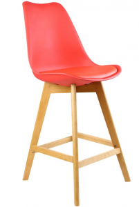 OEM China Stack-Able Chair - European Modern Home Bar Chair Dining Room Bar Stool Restaurant Breakfast Bar Chair With Wooden Legs – Zifeng