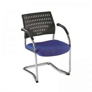 PriceList for School Chair - Plastic Armrest Chairs with Cushion for Conference/Meeting Room Chair Modern office plastic chair without wheels XRB-008-A. – Zifeng
