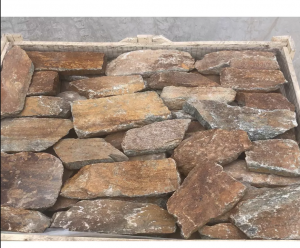 Natural rust colored strip stone