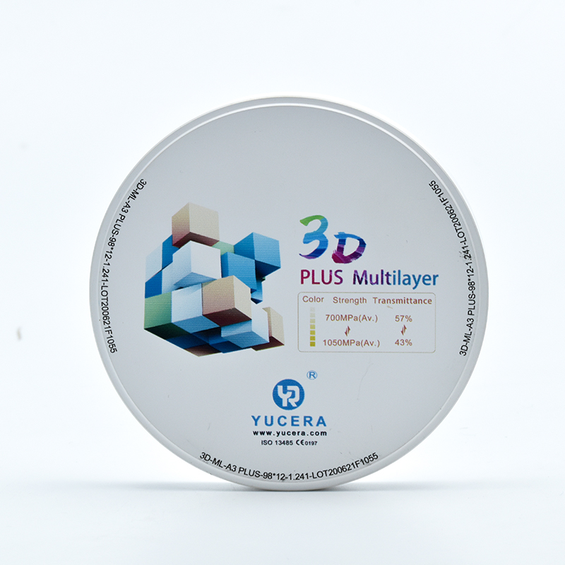 3D Plus multiayer zirconia block 