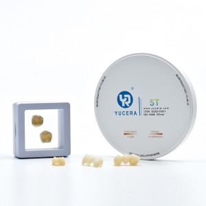 Dentalni cirkonijski blok ST bijeli cirkonij prazni disk sa 1200Mpa čvrstoćom na savijanje CAD CAM cirkonijski blokovi Proizvođač