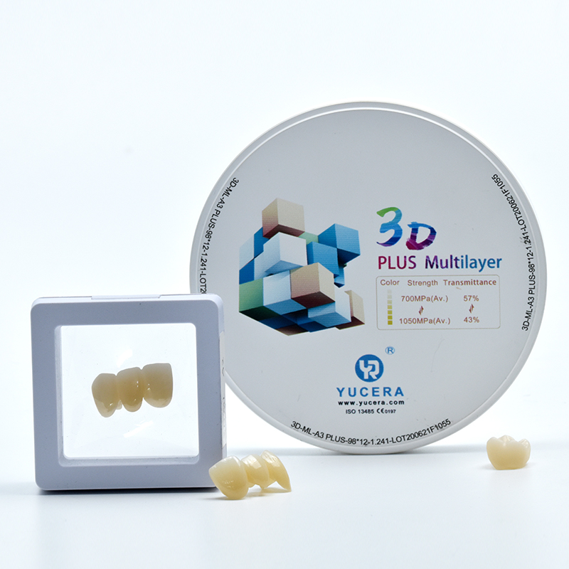 Yucera 3D plus  multilayer dental zirconia blocks with CE ISO dental zirconia  block multilayer Featured Image