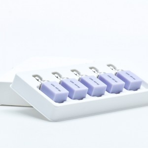 YUCERA 5 Pieces Dental Ceramic Crown Cerec Emax Blocks C14B40 Lithium Disilicate Tablets Blocks For CAD CAM Lab