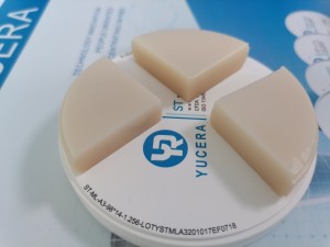 Dental lab SHT Multilayer Zirconia Blokken voor Bruggen, Anterior preshaded ziaconia schijf 16 kleuren