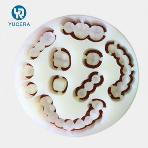 China Denture Material Double Layer Resin Acrylic PMMA Block Factory