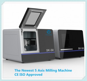 5 Axes Dentaire CAD CAM Milling Machine Para sa Zirconia PMMA Wax