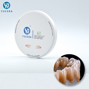 YUCERA False Teeth Materials For Dental Lab CAD CAM System Dental Super Translucent Zirconia Block
