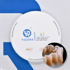 OEM ODM 1200Mpa Dental Preshaded Zirconia Block Disc For CADCAM Dental Laboratory Consumables