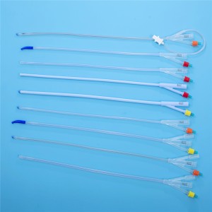 Professional Design 3 Way Balloon Urethral Catheter - Integrated Flat Balloon Silicone Urinary Catheter with Round Tip, Tiemann Tip, Open Tip, 2 Way, 3 Way Uretheral or Suprapubic Use Integral Fla...