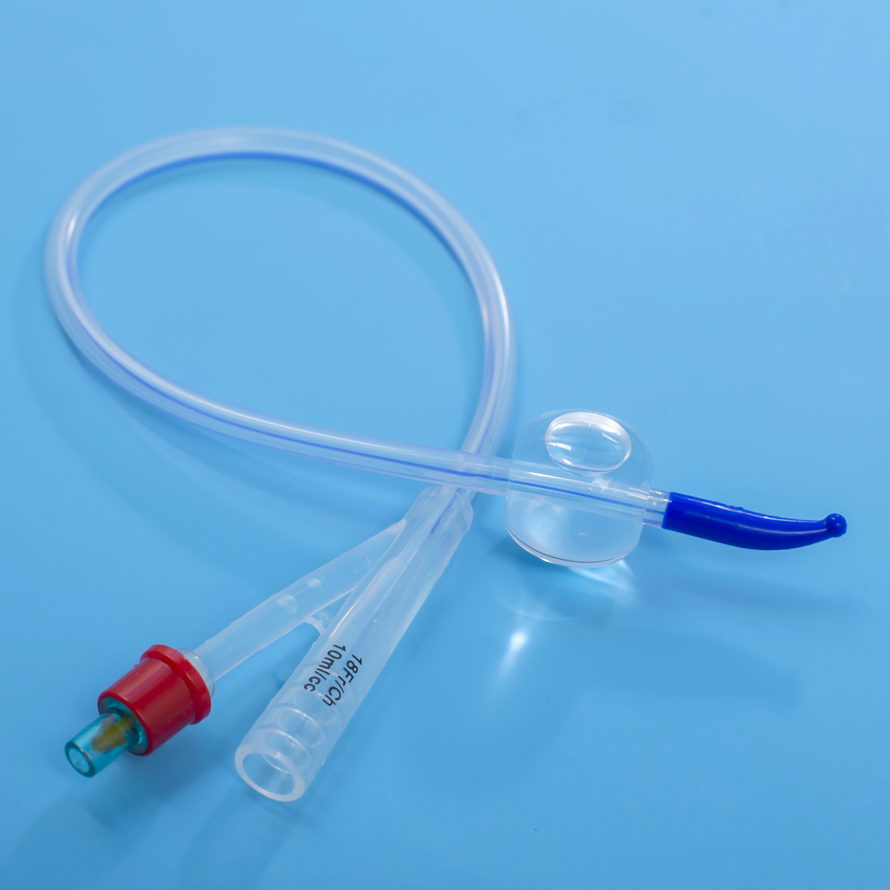 2 Way Silicone Foley Catheter sareng Unibal Integral Balon Téhnologi Integrated Flat Balon Tiemann Tipped Urethral Use Men