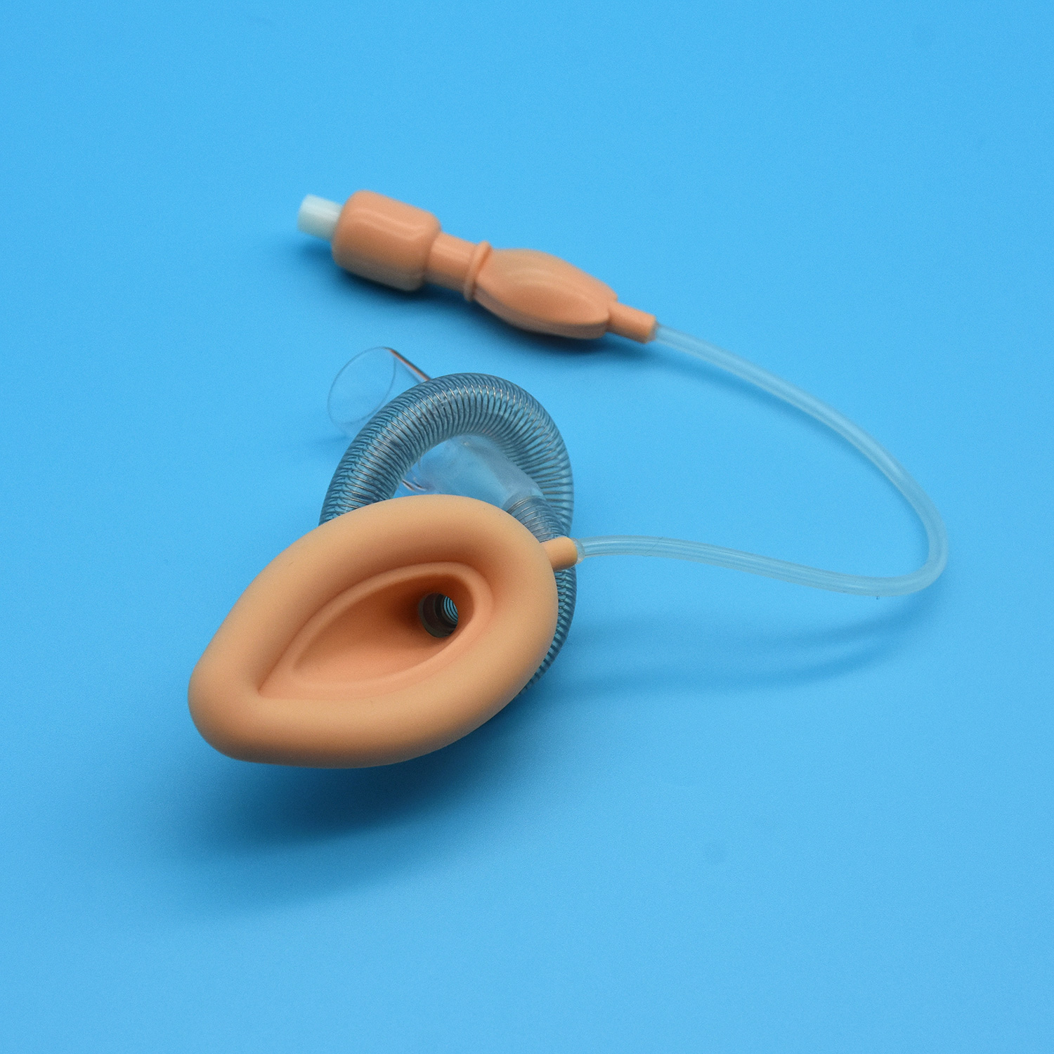 Laryngeálna maska ​​na dýchacie cesty zosilnená drôtom proti zalomeniu, silikónová