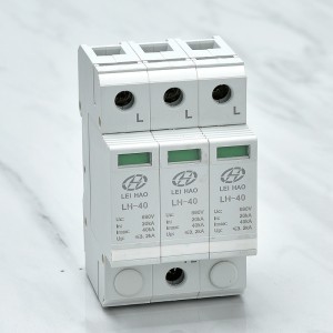 1P 2P 3P 4P DC SPD Lighting Arrester Surge Protector Device 18 Shield Structure solar PV photovoltaic system