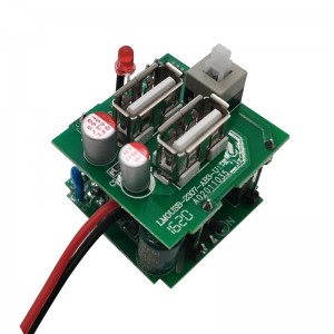 ODM Fast Chargging Usb Multiport Pcb Manufacturer –  2 USB Power Supply 5v 2a Mobile Charger PCB Circuit Board – LMO