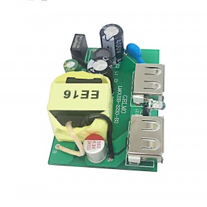 Customized 2 USB Port 5v 2amp Mobile Charging Charger Module PCB board