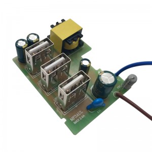 OEM High Quality Mobile Charger Pcb Manufacturer Factory –  5V 2.4A USB Charger Socket Module For Extension Socket – LMO