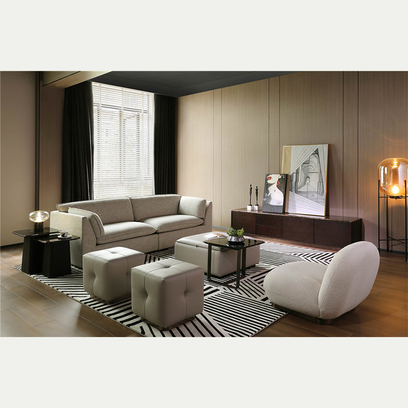 High Grade Wooden & Upholstered Sofa Set