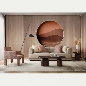 Wouj Oak Solid Wood Sofa Set