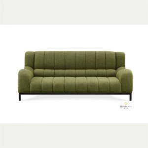 Vintage Green Elegance- 3 Seater Sofa