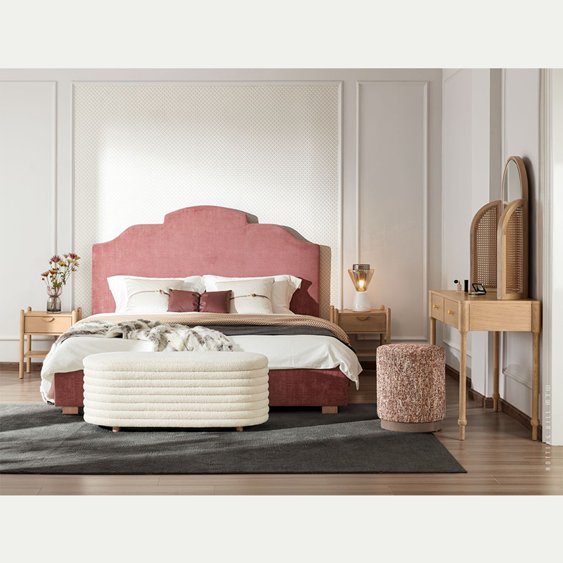 Modern Upholstered Bed Princess Bedroom