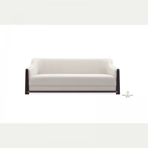 Il comfort sontuoso del divano bianco a tre posti