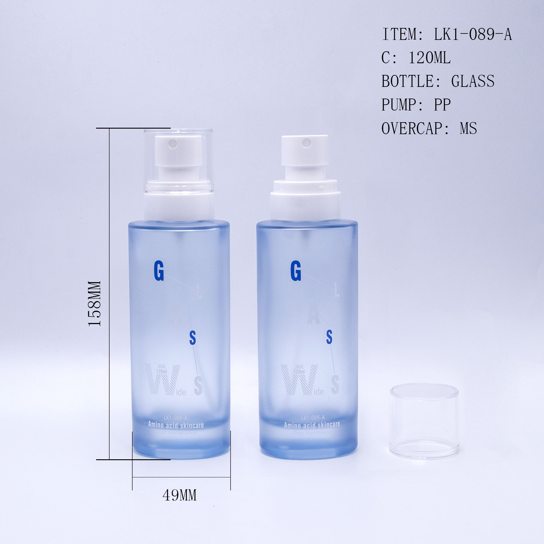 120ml triangle glass bottle(SF-262W5)