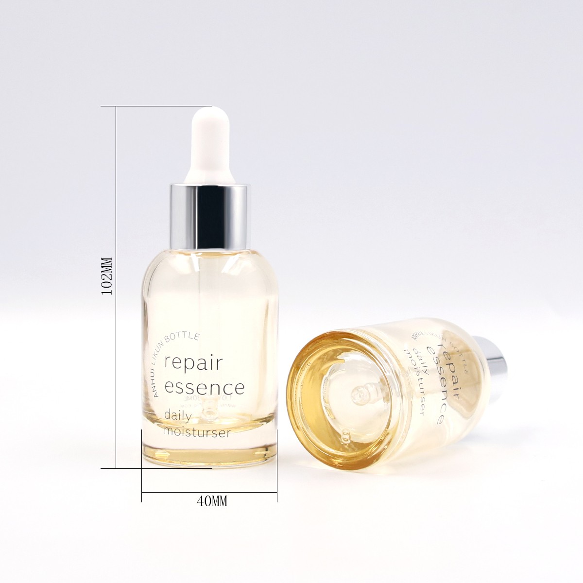 30ml Essence dropper bottle with a round shoulder