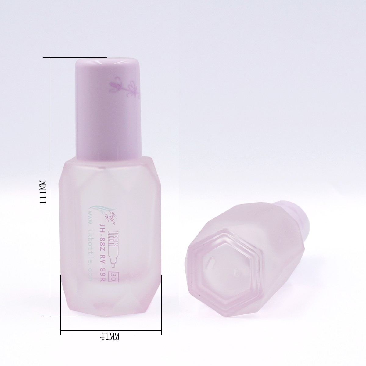 30ml diamond-like luxury glass lotion essence bottles