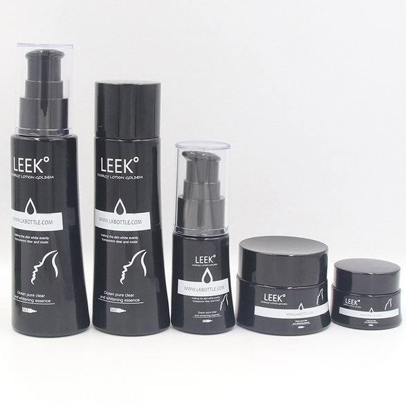 Special Shaped Black Cosmetic Bottle Set