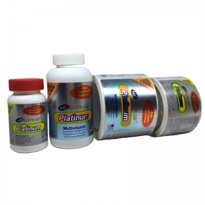 Customized Indigo Health Supplement Bottle Labels