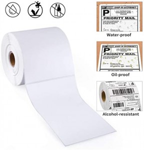 Factory Wholesale 46 Labels Thermal Sticker A6 Paper Shipping 4×6 Direct Thermal Label Roll